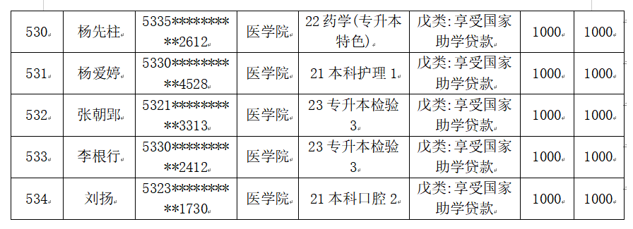 云南经济管理学院医学院2025届毕业生一次性求职补贴人社终审通过名单公示 第 28 张